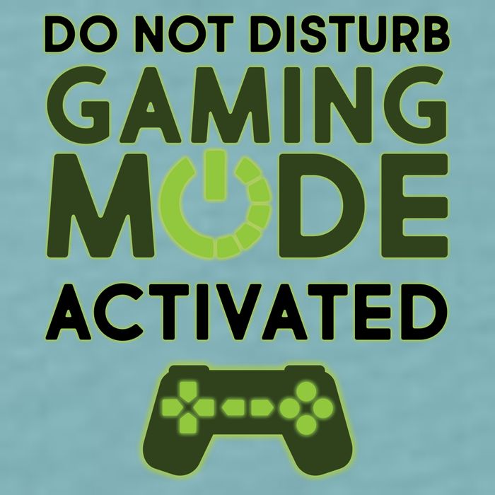 Do Not Disturb Gaming Mode Activated Sueded Cloud Jersey T-Shirt