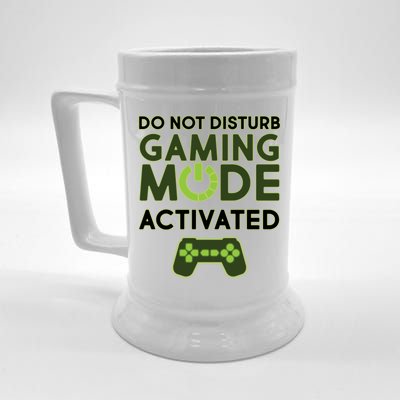 Do Not Disturb Gaming Mode Activated Beer Stein