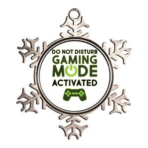 Do Not Disturb Gaming Mode Activated Metallic Star Ornament