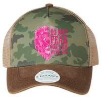 Do Not Fear For I Am With You Pink Lion Legacy Tie Dye Trucker Hat