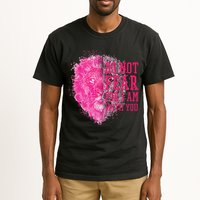 Do Not Fear For I Am With You Pink Lion Tall T-Shirt