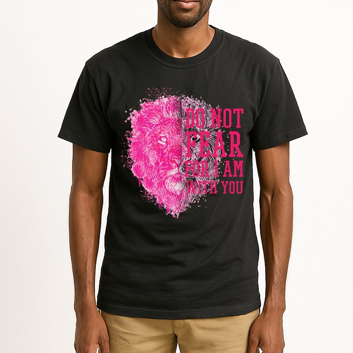 Do Not Fear For I Am With You Pink Lion Tall T-Shirt