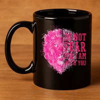 Do Not Fear For I Am With You Pink Lion 11oz C Handle Ceramic Mug