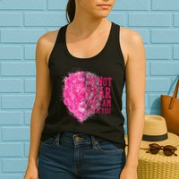 Do Not Fear For I Am With You Pink Lion Womens Tank Top