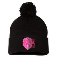 Do Not Fear For I Am With You Pink Lion Pom Pom 12in Knit Beanie
