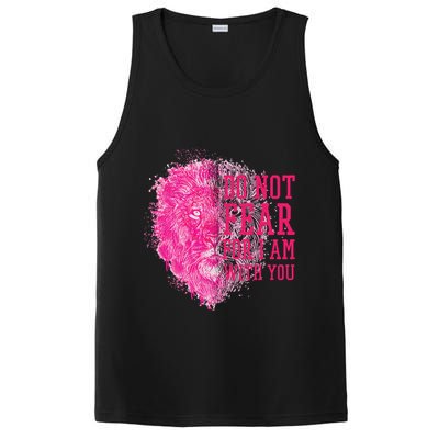 Do Not Fear For I Am With You Pink Lion PosiCharge Competitor Tank