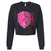 Do Not Fear For I Am With You Pink Lion Cropped Pullover Crew