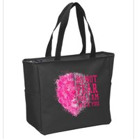 Do Not Fear For I Am With You Pink Lion Zip Tote Bag