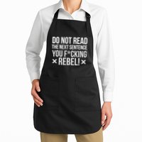 Do Not Read Funny Rebel Apron
