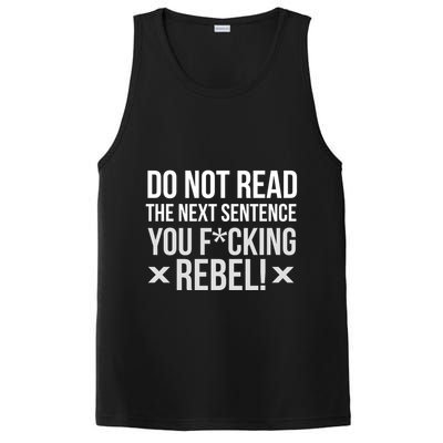 Do Not Read Funny Rebel PosiCharge Competitor Tank