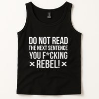 Do Not Read Funny Rebel Tank Top