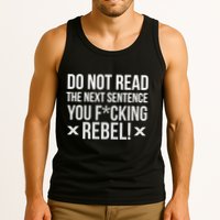 Do Not Read Funny Rebel Tank Top