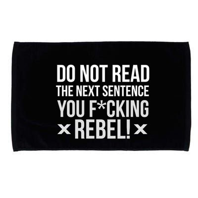 Do Not Read Funny Rebel Microfiber Hand Towel