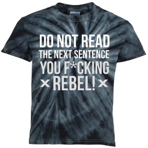 Do Not Read Funny Rebel Kids Tie-Dye T-Shirt