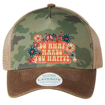 Do What Makes You Happy Retro Legacy Tie Dye Trucker Hat
