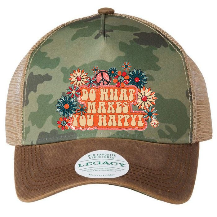 Do What Makes You Happy Retro Legacy Tie Dye Trucker Hat