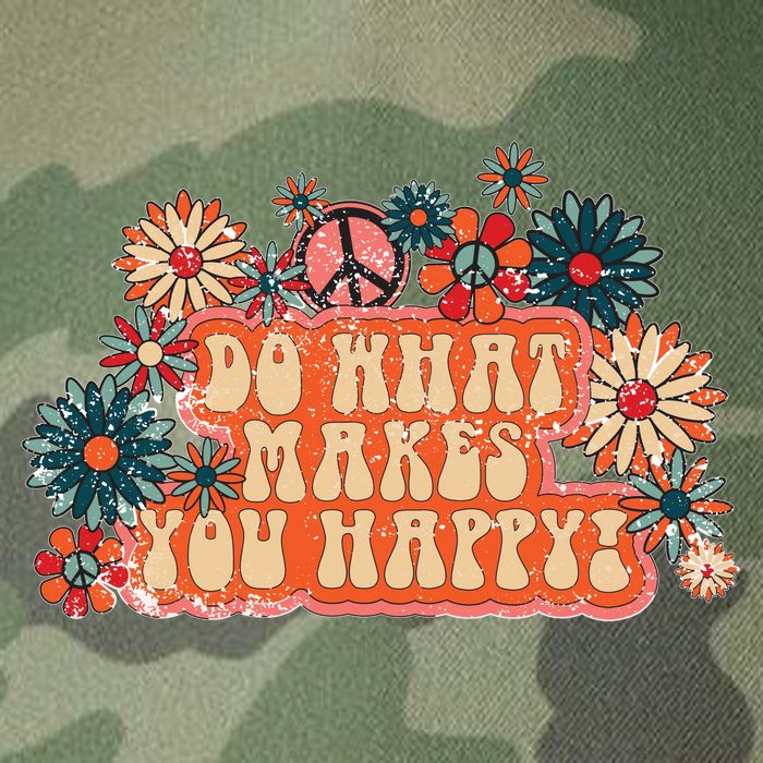Do What Makes You Happy Retro Legacy Tie Dye Trucker Hat
