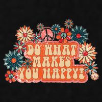 Do What Makes You Happy Retro Ladies PosiCharge Tri-Blend Wicking Tank