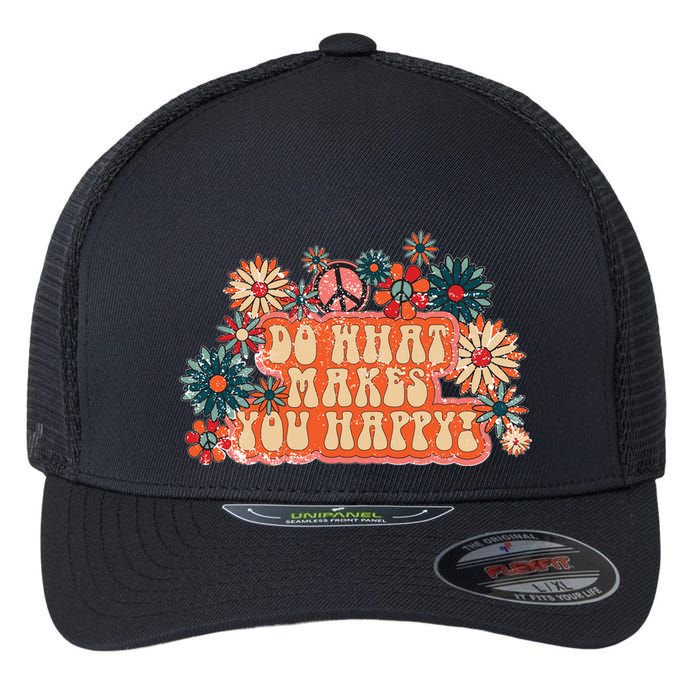 Do What Makes You Happy Retro Flexfit Unipanel Trucker Cap