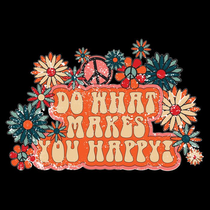 Do What Makes You Happy Retro Apron