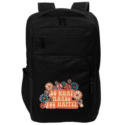 Do What Makes You Happy Retro Impact Tech Backpack
