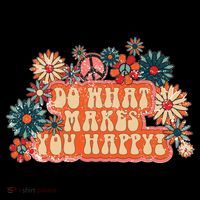 Do What Makes You Happy Retro Impact Tech Backpack
