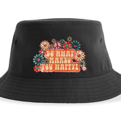 Do What Makes You Happy Retro Sustainable Bucket Hat