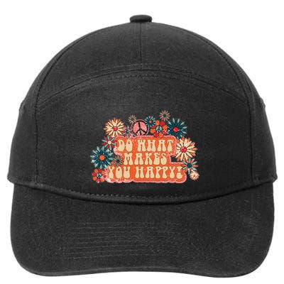 Do What Makes You Happy Retro 7-Panel Snapback Hat