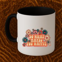 Do What Makes You Happy Retro Mug