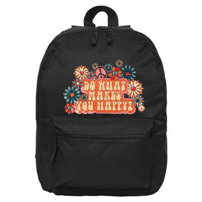 Do What Makes You Happy Retro 16 in Basic Backpack