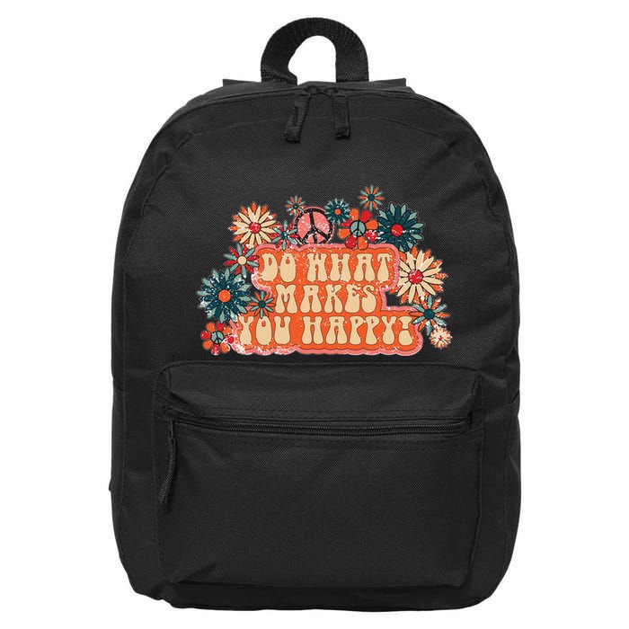 Do What Makes You Happy Retro 16 in Basic Backpack