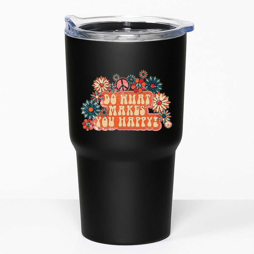 Do What Makes You Happy Retro Tumbler