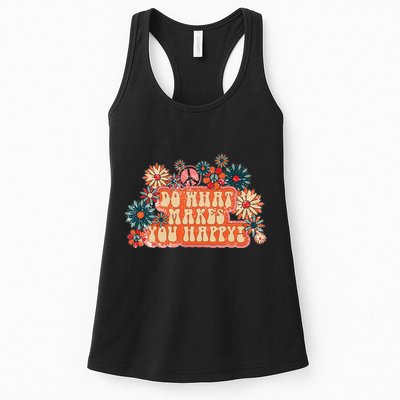 Do What Makes You Happy Retro Womens Tank Top