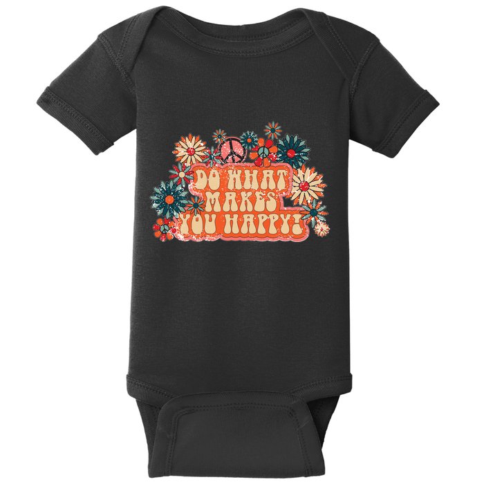 Do What Makes You Happy Retro Baby Bodysuit