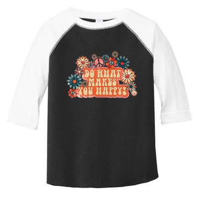 Do What Makes You Happy Retro Toddler Fine Jersey T-Shirt