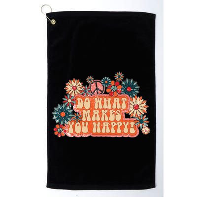 Do What Makes You Happy Retro Golf Towel