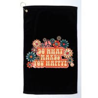 Do What Makes You Happy Retro Golf Towel