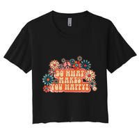 Do What Makes You Happy Retro Crop Top