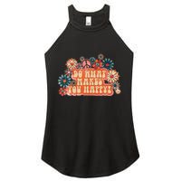 Do What Makes You Happy Retro Women's Perfect Tri Rocker Tank