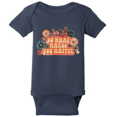 Do What Makes You Happy Retro Baby Bodysuit