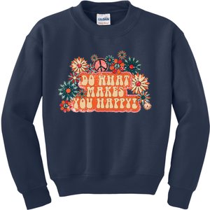 Do What Makes You Happy Retro Kids Sweatshirt