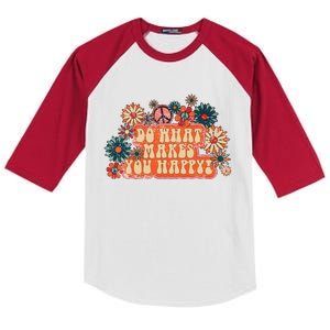 Do What Makes You Happy Retro Kids Colorblock Raglan Jersey