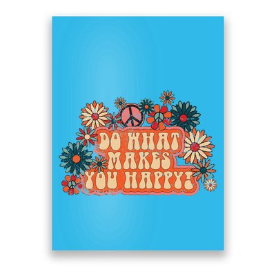 Do What Makes You Happy Retro Poster