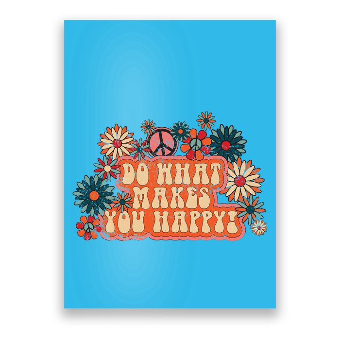 Do What Makes You Happy Retro Poster