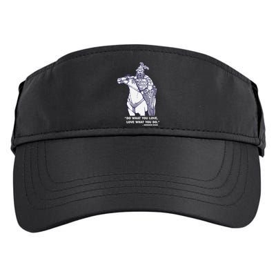 Do What You Want And Love What You Do Genghis Khan Adult Drive Performance Visor
