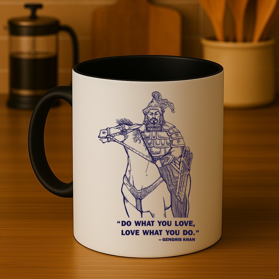 Do What You Want And Love What You Do Genghis Khan Mug