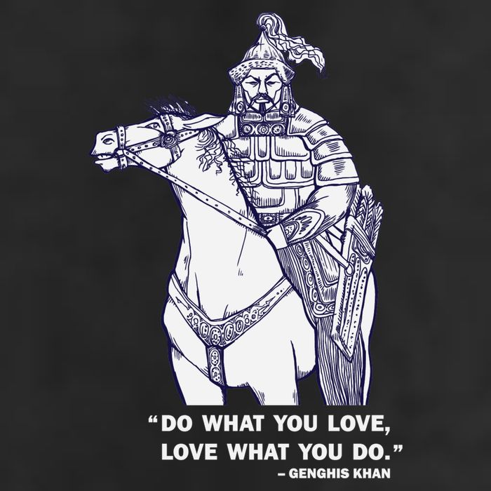 Do What You Want And Love What You Do Genghis Khan Trucker Hat