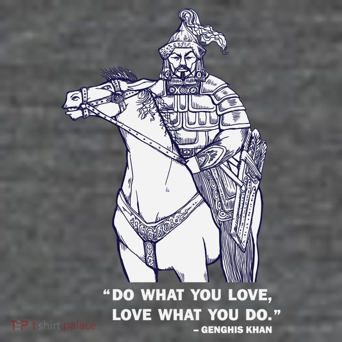 Do What You Want And Love What You Do Genghis Khan Flexfit Unipanel Trucker Cap