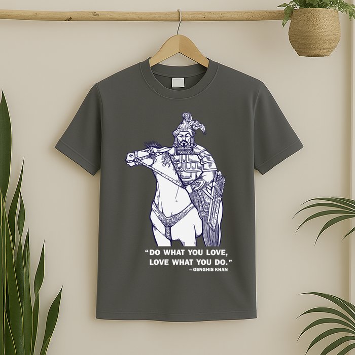 Do What You Want And Love What You Do Genghis Khan T-Shirt