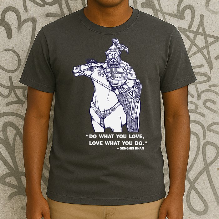 Do What You Want And Love What You Do Genghis Khan T-Shirt